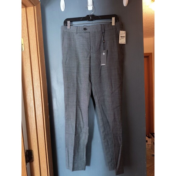 An Original Penguin by Munsingwear Men's Black /Dark Grey Dress Pants 30X30 - Picture 1 of 6